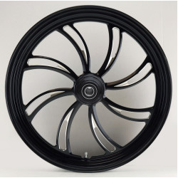 PartzBiz HD MW37-821 - Ultima 37-821 Black Cut Vortex Front Motorcycle Wheel 23"x3.5" Dual Rotor PartzBiz HD MW37-821 - Ultima 37-821 Black Cut Vortex Front Motorcycle Wheel 23"x3.5" Dual Rotor
