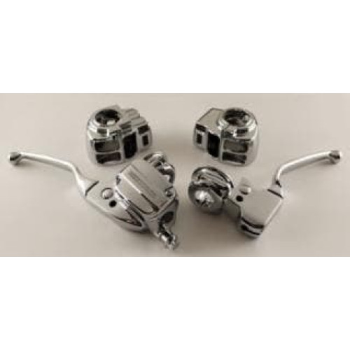 PartzBiz HD: 4401662-Ultima 47-705 Chrome Handlebar Control Kit 11/16" Bore MC 96-07 Harley Touring | 47-705
