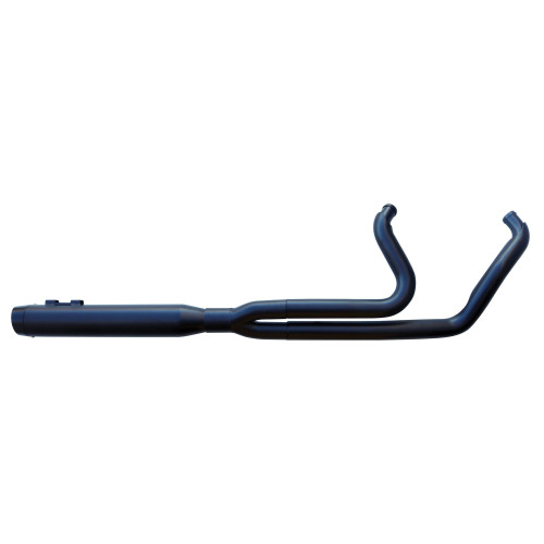 PartzBiz HD: 4401607-Ultima 60-369 Black Competition 2 into 1 Exhaust System  86-14 Harley Softail fatboy custom night train street upgrade performance style aftermarket motorcycle pipes muffler 60368