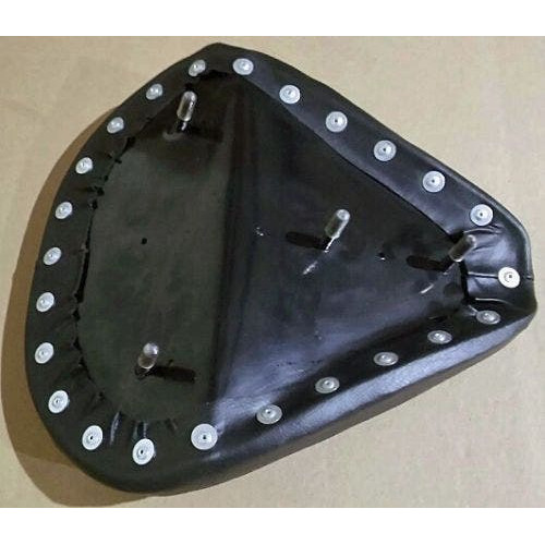 PartzBiz HD: 4401580-Ultima 76-742 เบาะเดี่ยวหนังสีดำเรียบแบบสปริง 13” Harley FX FL XL Softail Rigid Sportster Custom Bobber