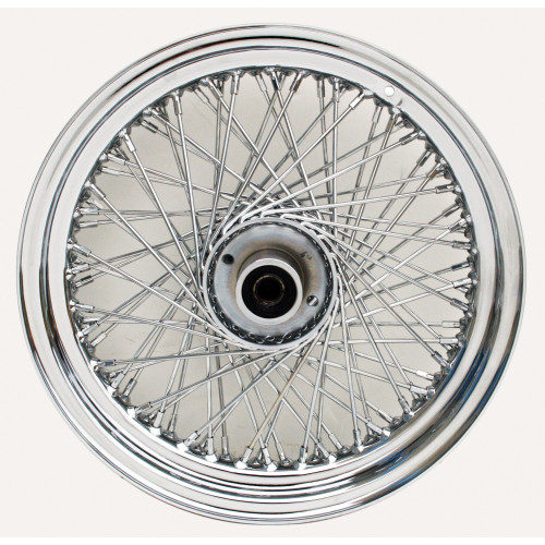 PartzBiz HD: 4401531-Ultima Chrome 80 Spoke 16" x 3.0" Front Wheel for 1984-1999 FXST and FXDWG chopper classic old school wire custom bagger replacement best for performance motorcycle