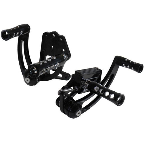 PartzBiz HD: 4401423-V-Factor Mid-USA 45846 Black Billet Forward Controls 00-17 Harley Davidson Softail FLST FXST Four 4 Speed Big Twin PartzBiz HD: 4401423-V-Factor Mid-USA 45846 Black Billet Forward Controls 00-17 Harley Davidson Softail FLST FXST Four 4 Speed Big Twin