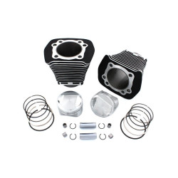 PartzBiz HD VT11-1253 - V-Twin 11-1253 83 ” Evolution ชุดกระบอกสูบใหญ่ 10:1 Harley FX FL 84-98 custom bagger chopper เครื่องยนต์รถจักรยานยนต์ set stock custom black best for Harley-Davidson M8 Softail