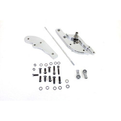 PartzBiz HD VT22-0133 - V-Twin 22-0133 Chrome 3 ” ชุดควบคุมการยื่นไปข้างหน้าแบบขยาย 18-Up Harley Softail