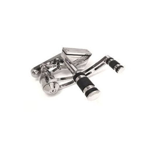 PartzBiz HD: 4401340-V-Twin 22-0760 Chrome Billet Forward Control Kit Harley Big Twin 58-99 PartzBiz HD: 4401340-V-Twin 22-0760 Chrome Billet Forward Control Kit Harley Big Twin 58-99