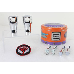 PartzBiz HD VT26-0155 - V-Twin 26-0155 Chrome Indian Larry Billet 3" Riser Set 1" Clamp Handlebars universal harley davidson custom motorcycle risers PartzBiz HD VT26-0155 - V-Twin 26-0155 Chrome Indian Larry Billet 3" Riser Set 1" Clamp Handlebars universal harley davidson custom motorcycle risers
