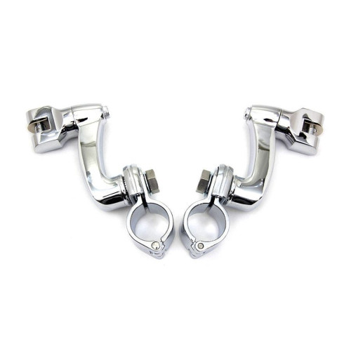PartzBiz HD: 4401304-V-Twin 26-0753 Chrome Highway Bar Footpeg 1 1/4" Mount Set Black bars Aftermarket Custom chopper bike Blackout Replacement Upgrade custom bagger dresser 26-0058 PartzBiz HD: 4401304-V-Twin 26-0753 Chrome Highway Bar Footpeg 1 1/4" Mount Set Black bars Aftermarket Custom chopper bike Blackout Replacement Upgrade custom bagger dresser 26-0058