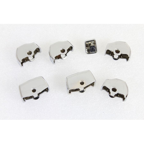 PartzBiz HD: 4401264-V-Twin 26-0844 Chrome Handlebar Control Switch Covers 11-Up Harley Davidson Softail Dyna Sportster Custom Button Accents Upgrade Replacement