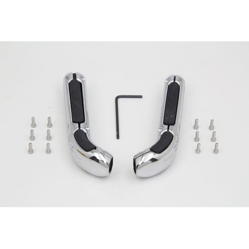 PartzBiz HD: 4401266-V-Twin 26-0872 Chrome Passenger Seat Handrail Cover Set OEM 91668-05 FLH/T 99-13 PartzBiz HD: 4401266-V-Twin 26-0872 Chrome Passenger Seat Handrail Cover Set OEM 91668-05 FLH/T 99-13