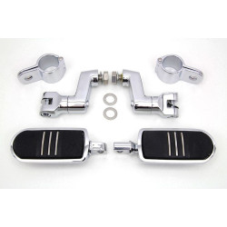 PartzBiz HD VT27-0485 - V-Twin 27-0485 Chrome Streamliner Footpeg Kit Forward Control Custom Harley Extension Custom Harley chopper forward pegs highway PartzBiz HD VT27-0485 - V-Twin 27-0485 Chrome Streamliner Footpeg Kit Forward Control Custom Harley Extension Custom Harley chopper forward pegs highway