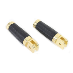 PartzBiz HD VT27-0494 - V-Twin 27-0494 Wyatt Gatling Brass Rider Footpeg Set Harley Softail M8 18-Up PartzBiz HD VT27-0494 - V-Twin 27-0494 Wyatt Gatling Brass Rider Footpeg Set Harley Softail M8 18-Up