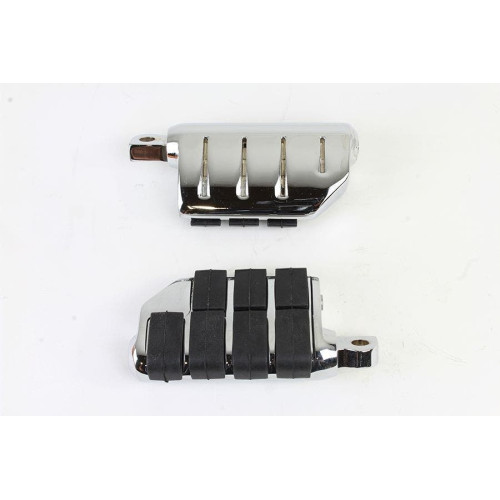 PartzBiz HD: 4401247-V-Twin 27-2107 Chrome Double Wide Lions Paw Footpeg ชุด Harley Davidson Universal รถจักรยานยนต์จักรยานที่กำหนดเอง chopper หมุด
