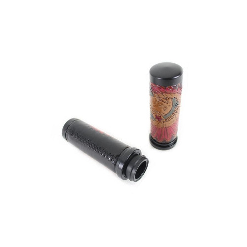 PartzBiz HD: 4401262-V-Twin 28-0871 Indian TBW Grip Set w/ Chrome Ends Harley FLT FLST FXST 08-Up best new replacement upgrade chopper Bobber classic vintage