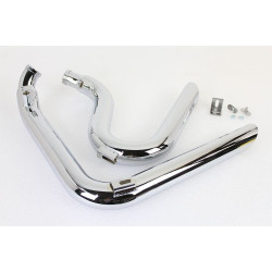 PartzBiz HD VT30-0655 - V-Twin 30-0655 Chrome Zoomies Drag ชุดท่อไอเสีย Harley Softail FXST 07-17 FLT softail crossbones Custom chopper bike Blackout Replacement Upgrade custom bagger dresser road glide PartzBiz HD VT30-0655 - V-Twin 30-0655 Chrome Zoomies Drag ชุดท่อไอเสีย Harley Softail FXST 07-17 FLT softail crossbones Custom chopper bike Blackout Replacement Upgrade custom bagger dresser road glide