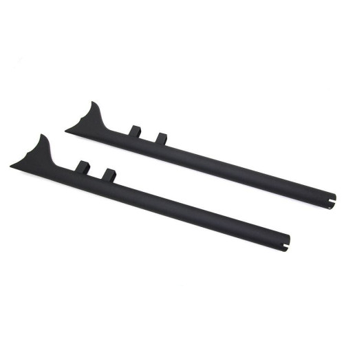 PartzBiz HD: 4401202-V-Twin 30-0783 สีดำ 1-7/8 ” Fishtail Slip-On Mufflers 32 ” Long Harley FLT 95-16