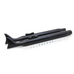 PartzBiz HD VT30-1391 - V-Twin 30-1391 ชุดท่อไอเสีย Fishtail Slip-On 3” Harley Road Glide M8 17-Up