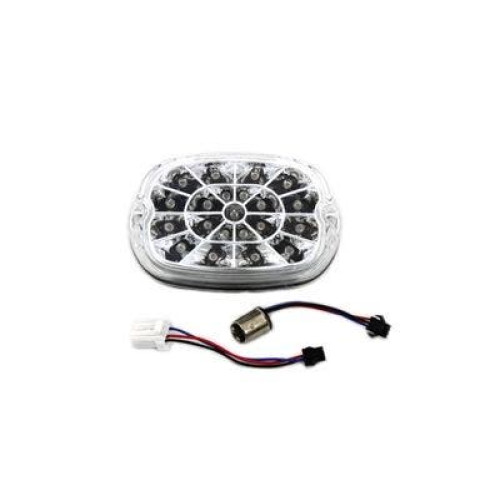 PartzBiz HD: 4401165-V-Twin 33-1523 Peace Sign Tail Lamp Brake Light LED Red 12V Harley Metric Custom Motorcycle Harley Davidson Softail Sportster Dyna Custom Chopper Bobber Upgrade Replacement Small Rear Bolt On Lamp xs650 virago intruder shadow