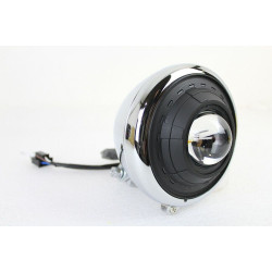 PartzBiz HD VT33-1622 - V-Twin 33-1622 Chrome 5-1/2” 12V 55W H3 ไฟหน้าโปรเจคเตอร์ Custom Harley