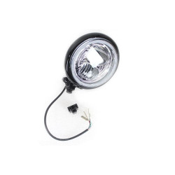 PartzBiz HD VT33-1771 - V-Twin 33-1771 5-3/4 ” ไฟหน้า LED สไตล์ Bates Chrome Harley และ Custom Universal