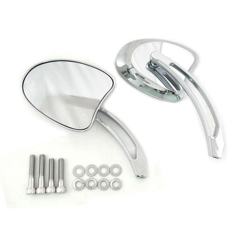 PartzBiz HD: 4401134-V-Twin 34-1959 Chrome Mini Tapered Mirrors Short Slotted Stem Harley Metric '65+ electra street road glide king softail dyna best for custom chopper bagger skull best for buy PartzBiz HD: 4401134-V-Twin 34-1959 Chrome Mini Tapered Mirrors Short Slotted Stem Harley Metric '65+ electra street road glide king softail dyna best for custom chopper bagger skull best for buy