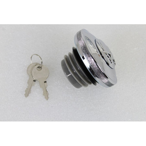 PartzBiz HD: 4401115-V-Twin 38-0665 Chrome Keyed Gas Cap Vented Skull w/ Key Lock Harley FX XL 96-Up dyna sportster custom bagger chopper motorcycle tank custom black best for Harley-Davidson M8 Softail PartzBiz HD: 4401115-V-Twin 38-0665 Chrome Keyed Gas Cap Vented Skull w/ Key Lock Harley FX XL 96-Up dyna sportster custom bagger chopper motorcycle tank custom black best for Harley-Davidson M8 Softail