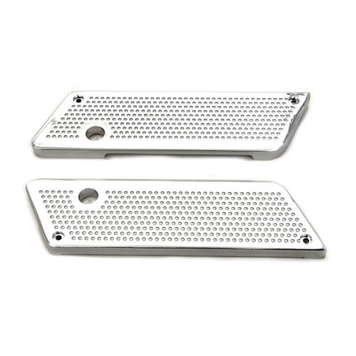 PartzBiz HD: 4401064-V-Twin 42-1111 Wyatt Gatling Chrome Saddlebag Latch Face Plate 93-13 Harley Davidson FLT Tour Road Glide Bagger Dresser Touring Custom Bike Motorcycle Chopper Bezel Trim Accent Upgrade Replacement Cover PartzBiz HD: 4401064-V-Twin 42-1111 Wyatt Gatling Chrome Saddlebag Latch Face Plate 93-13 Harley Davidson FLT Tour Road Glide Bagger Dresser Touring Custom Bike Motorcycle Chopper Bezel Trim Accent Upgrade Replacement Cover