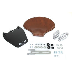 PartzBiz HD VT47-0190 - V-Twin 47-0190 Brown Leather Solo Seat Kit w/ 5" Springs Indian Scout 15-Up PartzBiz HD VT47-0190 - V-Twin 47-0190 Brown Leather Solo Seat Kit w/ 5" Springs Indian Scout 15-Up