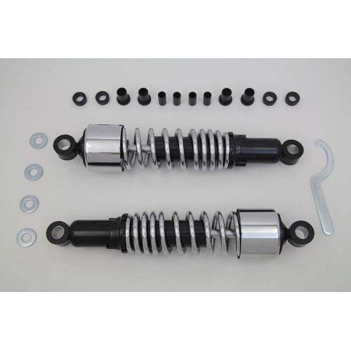 PartzBiz HD: 4400955-V-Twin 54-0780 Chrome 13" Adjustable Rear Shock Set Kit Harley Touring 95-Up