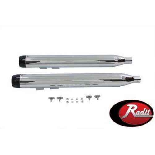 PartzBiz HD: 4400933-V-Twin Chrome 3.5" Slip-Ons Mufflers Exhaust Pipes 95-16 Harley Touring Bagger | 30-0596 PartzBiz HD: 4400933-V-Twin Chrome 3.5" Slip-Ons Mufflers Exhaust Pipes 95-16 Harley Touring Bagger | 30-0596