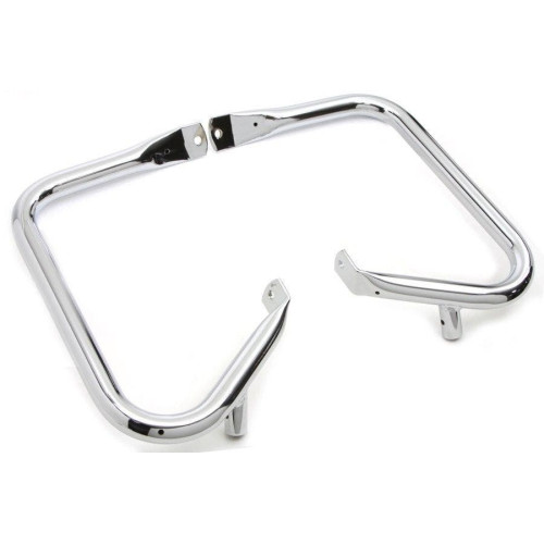 PartzBiz HD: 4400946-V-Twin Chrome Rear Buffalo Frame Engine Crash Guard Bar 97-13 Harley Touring