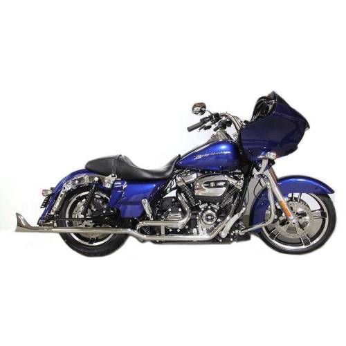PartzBiz HD: 4400916-V-Twin 30-0940 Chrome True Dual Headers & Fishtail Pipes 17-19 Harley M8 FLTR custom motorcycle exhaust upgrade kit PartzBiz HD: 4400916-V-Twin 30-0940 Chrome True Dual Headers & Fishtail Pipes 17-19 Harley M8 FLTR custom motorcycle exhaust upgrade kit