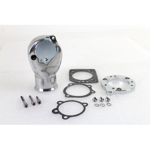 PartzBiz HD: 4400920-V-Twin 34-0487 ขัด Tourist Trophy Breather Snoot Carb Intake 88-07 Harley คาร์บูเรเตอร์ Inlet ฝาครอบ PartzBiz HD: 4400920-V-Twin 34-0487 ขัด Tourist Trophy Breather Snoot Carb Intake 88-07 Harley คาร์บูเรเตอร์ Inlet ฝาครอบ