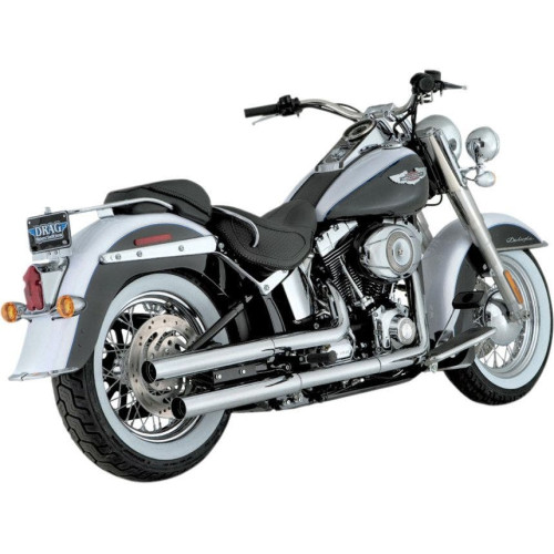 PartzBiz HD: 4400885-Vance & Hines 16833 Chrome Straightshots HS Slip Ons Harley Softail 07-16 FLSTN/SB FLS