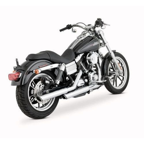 PartzBiz HD: 4400844-Vance & Hines Twin Slash Chrome 3" Slip Ons for 91-17 Harley Dyna | 16837 PartzBiz HD: 4400844-Vance & Hines Twin Slash Chrome 3" Slip Ons for 91-17 Harley Dyna | 16837