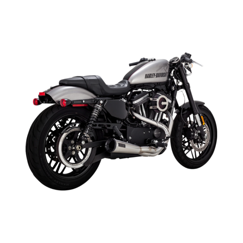 PartzBiz HD: 4400807-Vance & Hines 27327 Raw Upsweep 2-N-1 Exhaust System Harley Sportster XL 14-22 1800-2611 18002611 davidson best for performance upgrade hp wide glide super eagle street bob fat daytona low rider