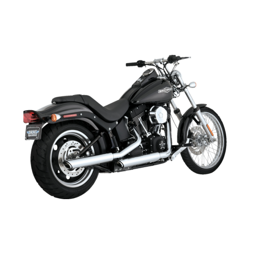 PartzBiz HD: 4400815-Vance & Hines 3" Round Twin Slash Slip-On Chrome Mufflers 4 Harley 07-09 FXST/B/C FLSTC FXCW/C | 16834 PartzBiz HD: 4400815-Vance & Hines 3" Round Twin Slash Slip-On Chrome Mufflers 4 Harley 07-09 FXST/B/C FLSTC FXCW/C | 16834