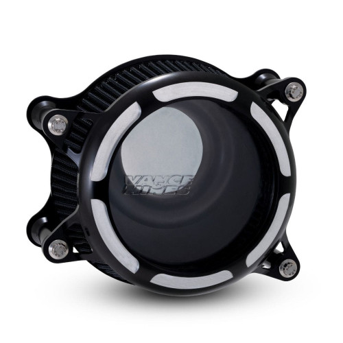 PartzBiz HD: 4400762-Vance & Hines 41095 Black Contrast VO2 Insight เครื่องฟอกอากาศ Harley Twin Cam TBW | 41095