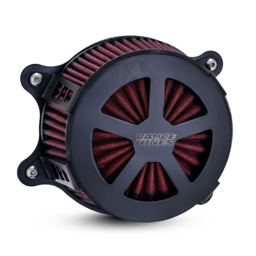 PartzBiz HD: 4400770-Vance & Hines 41466 Black VO2 Radiant V Air Cleaner Harley Big Twin Cam 00-17 | 41466 PartzBiz HD: 4400770-Vance & Hines 41466 Black VO2 Radiant V Air Cleaner Harley Big Twin Cam 00-17 | 41466