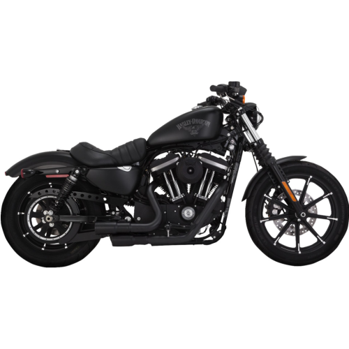 PartzBiz HD: 4400758-Vance & Hines 46374 Black Mini Grenade 2 ออก 2 ท่อ Harley 04-22 XL Sportster | 46374 PartzBiz HD: 4400758-Vance & Hines 46374 Black Mini Grenade 2 ออก 2 ท่อ Harley 04-22 XL Sportster | 46374