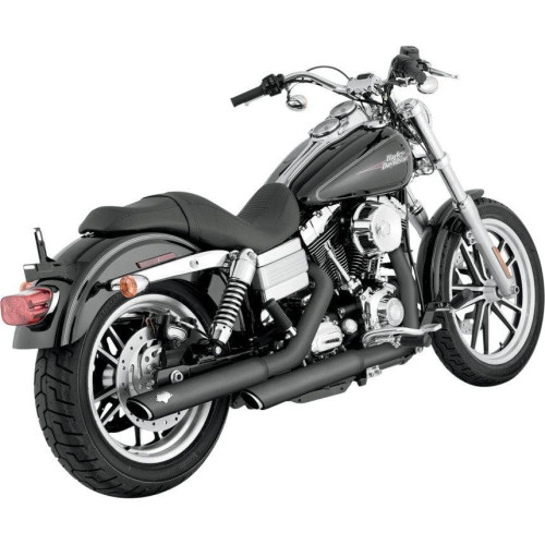 PartzBiz HD: 4400729-Vance & Hines 46837 Black Twin Slash 3" Slip Ons Mufflers '91-'16 Harley Dyna PartzBiz HD: 4400729-Vance & Hines 46837 Black Twin Slash 3" Slip Ons Mufflers '91-'16 Harley Dyna
