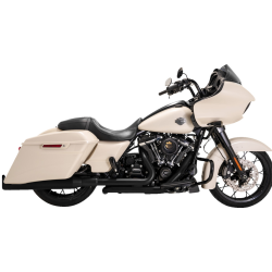 PartzBiz HD VH-47351 - Vance & Hines 47351 Matte Black Dresser Duals Header Exhaust Harley 17- Touring  | 47351
