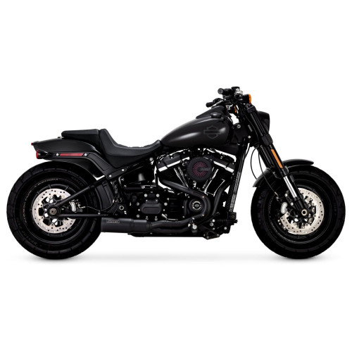 PartzBiz HD: 4400703-Vance & Hines Black Hi-Output 2-into-1 Exhaust System Harley Softail M8 18-Up PartzBiz HD: 4400703-Vance & Hines Black Hi-Output 2-into-1 Exhaust System Harley Softail M8 18-Up
