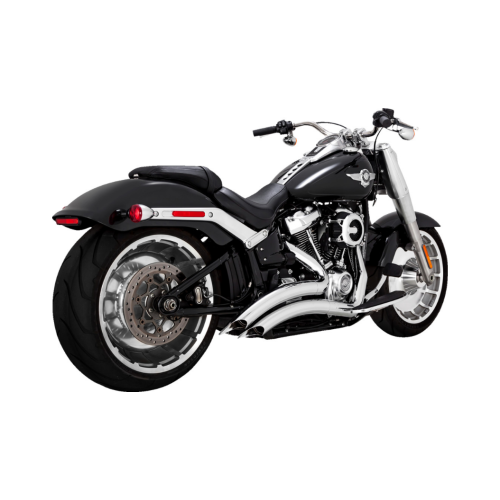 PartzBiz HD: 4400710-Vance & Hines 49 State Chrome Big Radius Exhaust สำหรับ Harley M8 Softail FXBR FLFB | 26375 PartzBiz HD: 4400710-Vance & Hines 49 State Chrome Big Radius Exhaust สำหรับ Harley M8 Softail FXBR FLFB | 26375