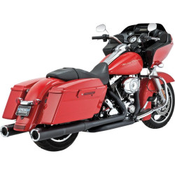 PartzBiz HD VH-46759 - Vance & Hines Black High-Output Slip-Ons for '95-14 Harley Touring | 46759 VH-46759;VH0138;DS18010607;18010607;1801-0607;18010607;VH0138