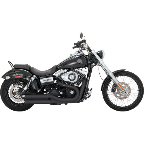 PartzBiz HD: 4400617-Vance & Hines Black Twin Slash 3 ” สลิปออนสำหรับ Harley FXDWG & FXDF | 46845