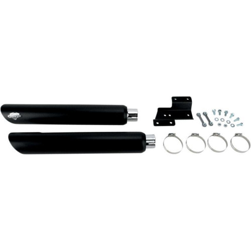 PartzBiz HD: 4400618-Vance Hines Black Twin Slash 3" Slip-Ons Harley Davidson Softail Exhaust 07-14 | 46841 PartzBiz HD: 4400618-Vance Hines Black Twin Slash 3" Slip-Ons Harley Davidson Softail Exhaust 07-14 | 46841
