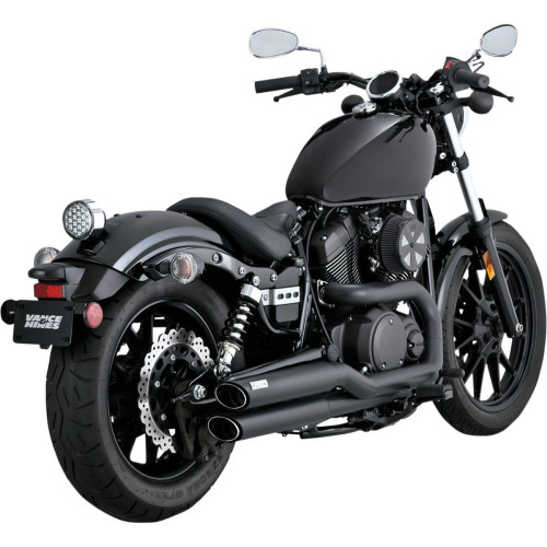PartzBiz HD: 4400622-ท่อ Vance & Hines Black Twin Slash Staggereds สำหรับ Yamaha Bolt / R-Spec 14-16 | 48531 PartzBiz HD: 4400622-ท่อ Vance & Hines Black Twin Slash Staggereds สำหรับ Yamaha Bolt / R-Spec 14-16 | 48531