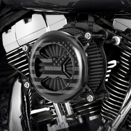 PartzBiz HD: 4400573-Vance & Hines 42341FG สีดำ VO2 America Billet Air Intake Cleaner Harley Twin Cam 00-17 | 42341FG PartzBiz HD: 4400573-Vance & Hines 42341FG สีดำ VO2 America Billet Air Intake Cleaner Harley Twin Cam 00-17 | 42341FG