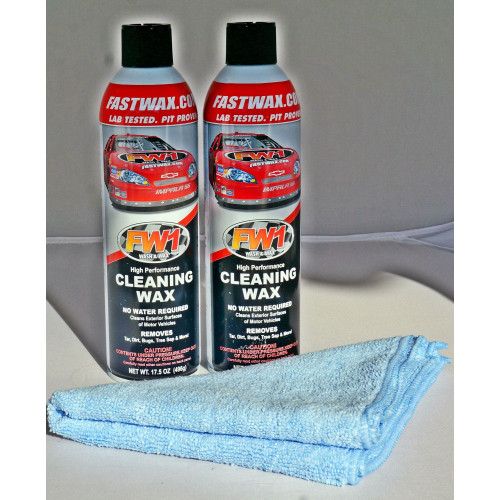 PartzBiz HD: 4400570-Waterless Wash & Wax Fastwax FW1 Spray Can Removes Cleans Tar Dirt Bugs 2 Pack - FW1 PartzBiz HD: 4400570-Waterless Wash & Wax Fastwax FW1 Spray Can Removes Cleans Tar Dirt Bugs 2 Pack - FW1