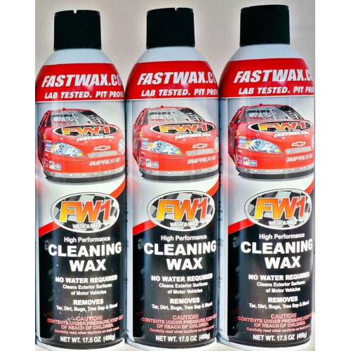 PartzBiz HD: 4400530-Waterless Wash & Wax Fastwax FW1 Spray Can Removes Cleans Tar Dirt Bugs 3 Pack - FW1 PartzBiz HD: 4400530-Waterless Wash & Wax Fastwax FW1 Spray Can Removes Cleans Tar Dirt Bugs 3 Pack - FW1
